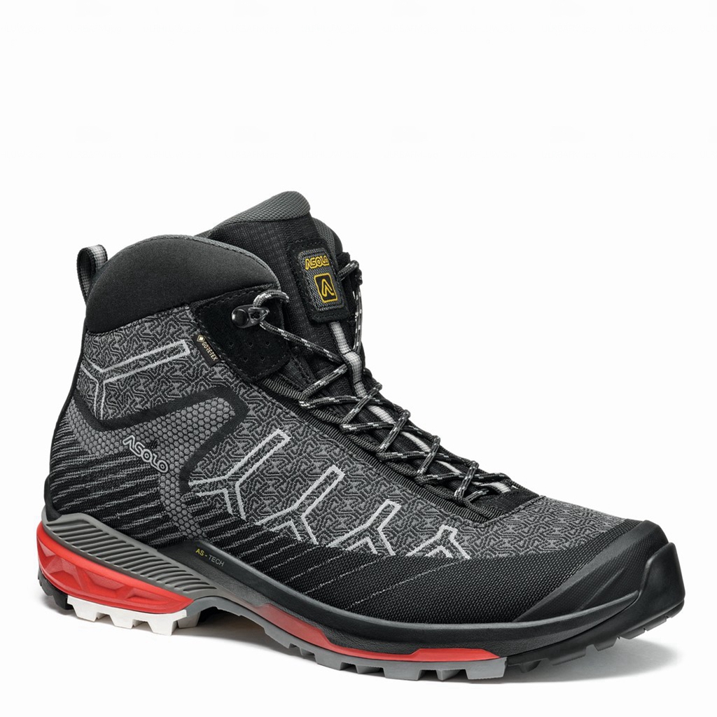 Botas Montaña Asolo FALCON EVO JACQUARD GV Hombre Negras | A59314